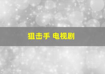 狙击手 电视剧